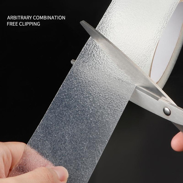 Floor Anti-slip Tape PEVA Waterproof Nano Non-marking Wear-resistant Strip, Size:5cm x 5m(White)
