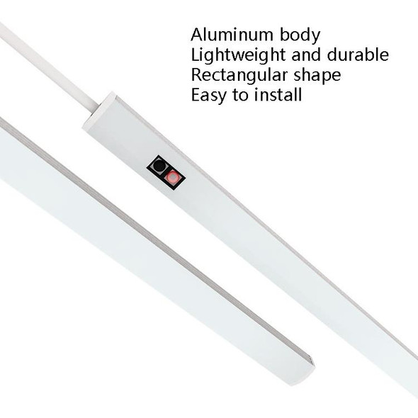 2 PCS 20cm LED Induction Cabinet Lamp USB Smart Sensing Light Strip(Warm White)