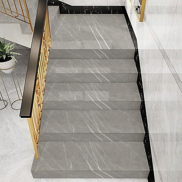 2 PCS PVC Imitation Marble Stair Step Anti-Slip Sticker Self-Adhesive Decorative Wall Sticker, Specification: Twill Style,100x18cm(FLT-006)