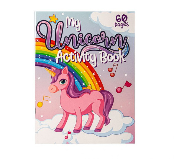 Unicorn & Dinosaur Activity Book - 60 Pages of Fun