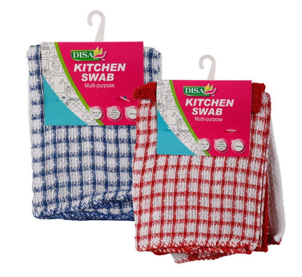 Kitchen Swab 30x30cm 3 Piece 18g