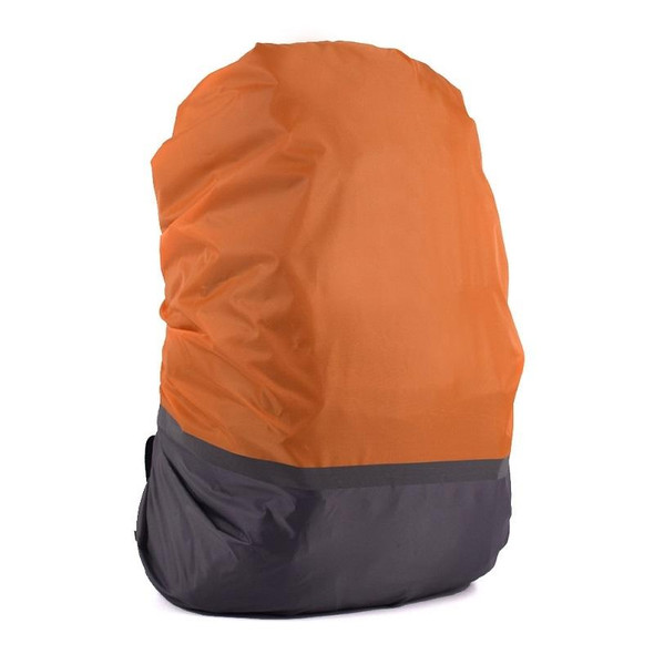 2 PCS Outdoor Mountaineering Color Matching Luminous Backpack Rain Cover, Size: L 45-55L(Gray + Orange)