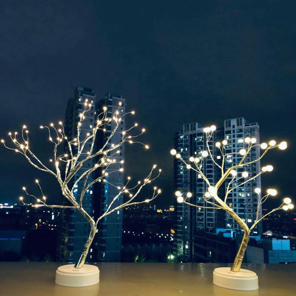 LED Shimmer Tree Desk Lamp