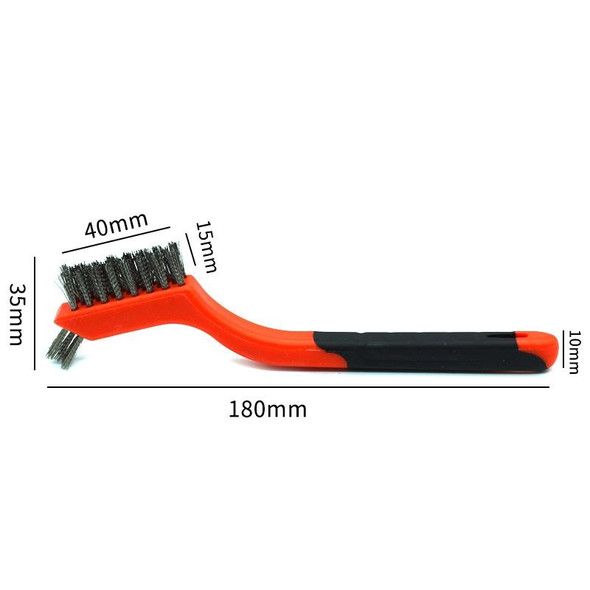 10 PCS Stainless Steel Wire  7-Inch Industrial Cleaning Brush Mini Refractor Cleaning Gap Brush
