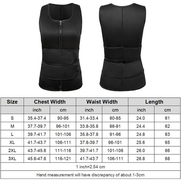 Neoprene Men Sport Body Shapers Vest Waist Body Shaping Corset, Size:XXL(Grey)