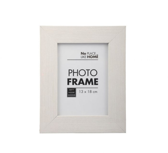 Plastic White Border Picture Frame – For 13 X 18cm Photo