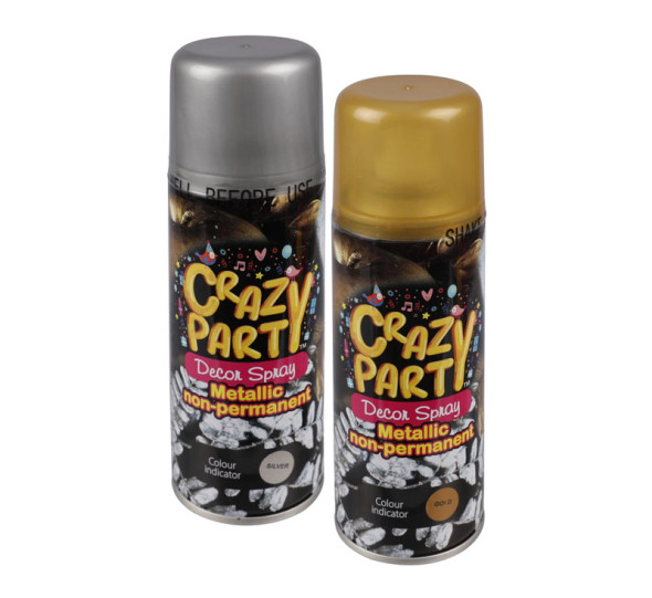 Crazy Party Metallic Decor Spray