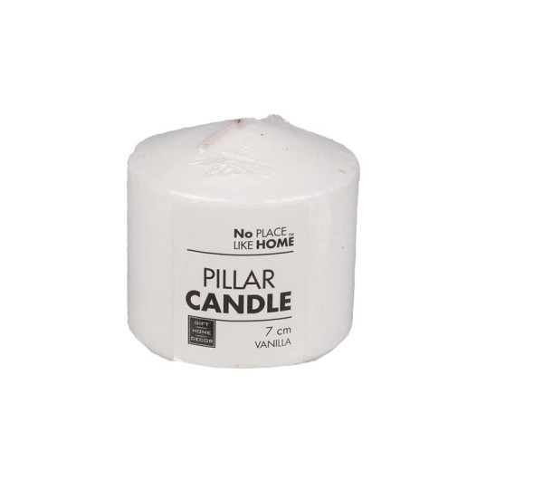 Pillar Candle 7 x 7cm White Scented
