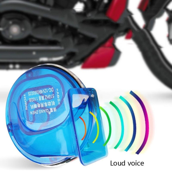 Motorcycle High And Low Snail Waterproof Speaker With Lamp(Red)