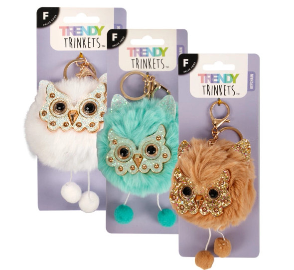 Plush Owl Key Chain