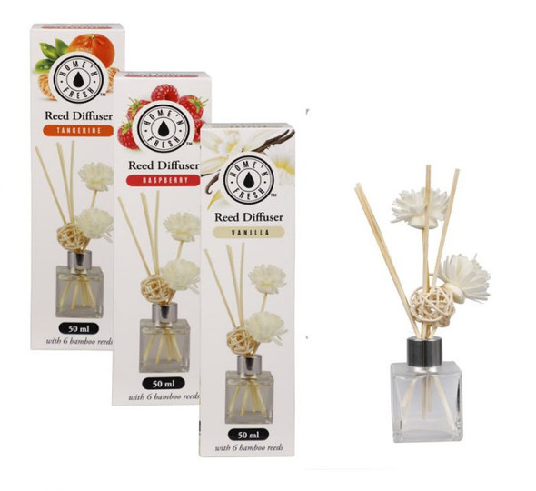 Aromatic 50ml Diffuser Set with Flower Sticks for Home Fragrance