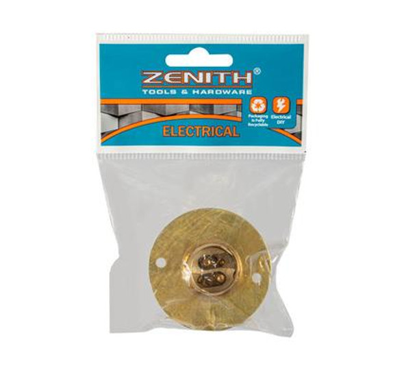 Zenith Batten Holder Brass 50mm