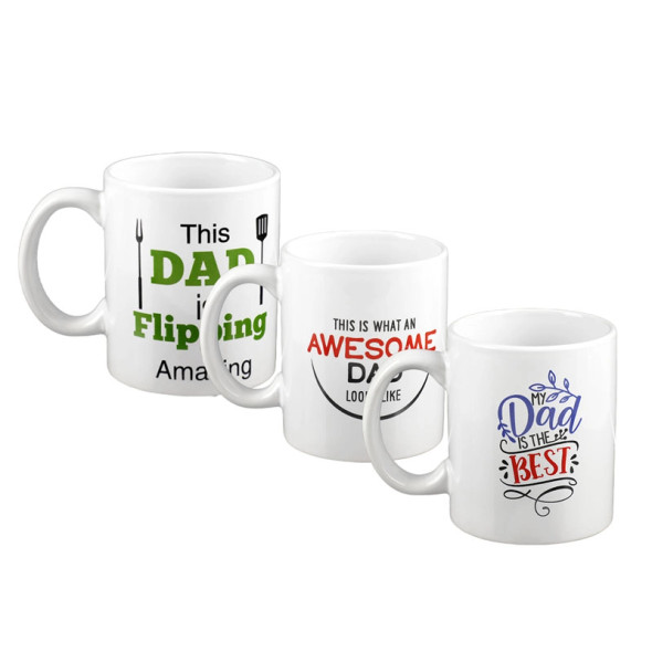 Classic Dad Mug - 320ml Ceramic, Assorted Designs