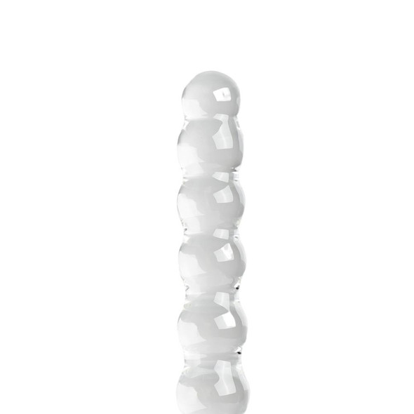 Glass Anal Beads 21.8CM - Clear