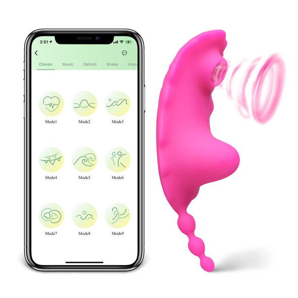 9 Speed APP Control Panty Vibrator with Sucking Function