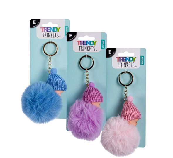 Faux Fur Baby Key Chain 12cm