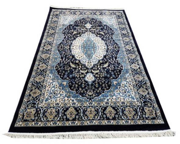 Kashan design navy Machine carpet 230 x 160 cm