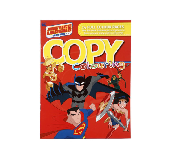 Justice League Copy Colour Book