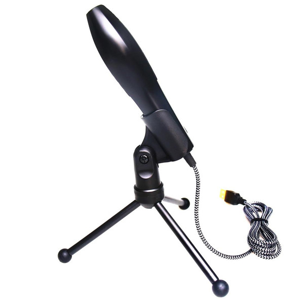 Yanmai Q5 USB 2.0 Game Studio Condenser Sound Recording Microphone with Holder, Compatible with PC and Mac for  Live Broadcast Show, KTV, etc.(Black)