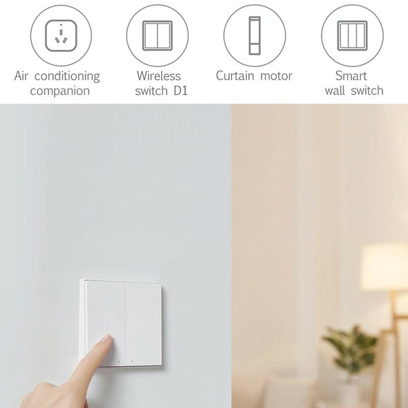 Original Xiaomi Youpin Aqara Smart Light Control One Key Wall-mounted Wireless Switch D1(White)
