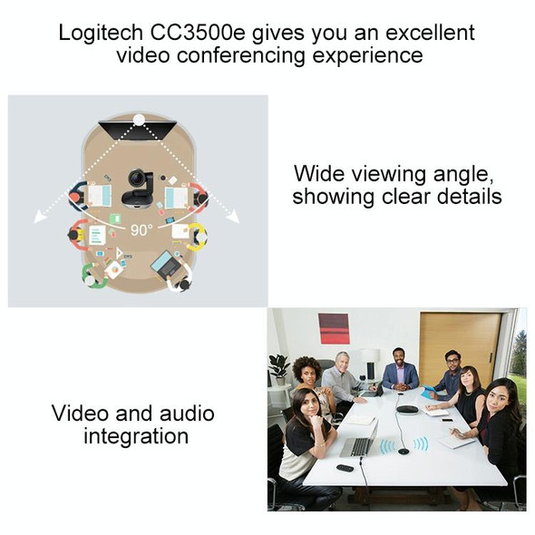 Logitech CC3500 Connect Speaker Microphone HUB Camera DIN Port Extension Cable, Cable Length: 10m (Black)