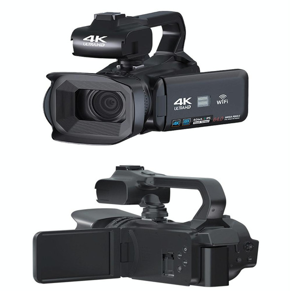 KOMERY RX200 64MP 18X Zoom 4-Inch Touch Screen Handheld Digital Video Camera(Black)