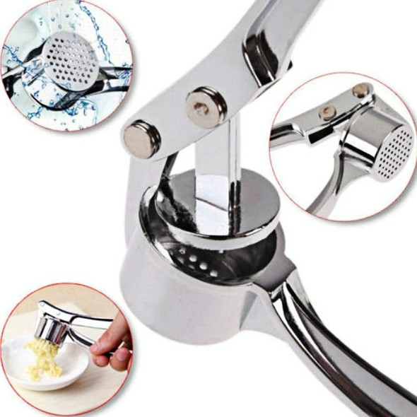 Kitchen Handheld Stainless Steel Ginger Garlic Crusher Garlic Puree Machine