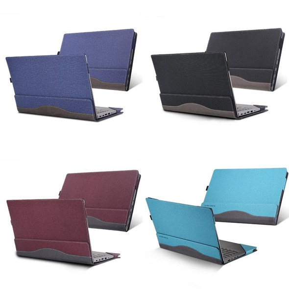 Laptop Leather Anti-Fall Protective Case For HP Envy X360 13-Ag Ar(Navy Blue)