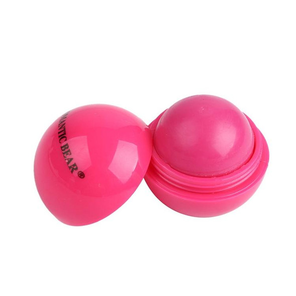 3 PCS Natural Plant Organic Sphere Ball Lipstick Embellish Lip Balm(Rose)