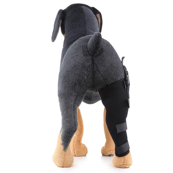 HJ19 Pet Surgery Rehabilitation Back Leg Protector Walking Aids, Size: S(Black Right Back Leg)