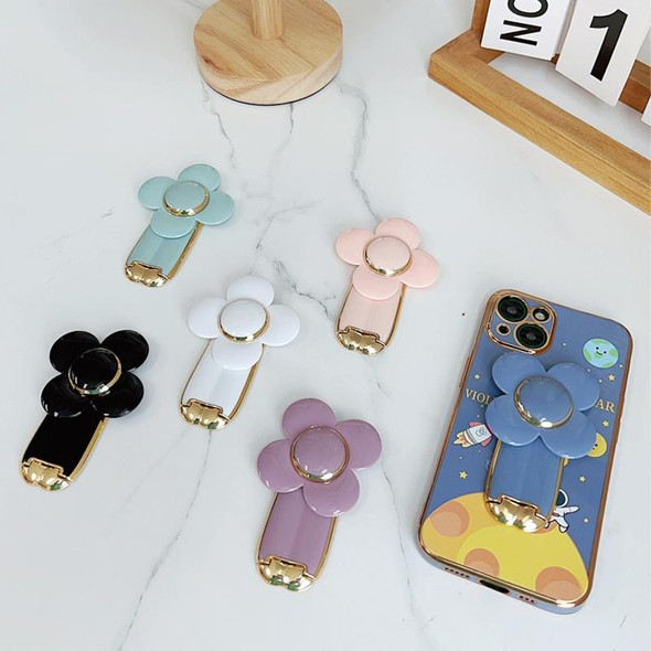 Flower Big Windmill Mobile Phone Ring Bracket Multifunctional Paste Type Rotating Lazy Bracket(Pink)