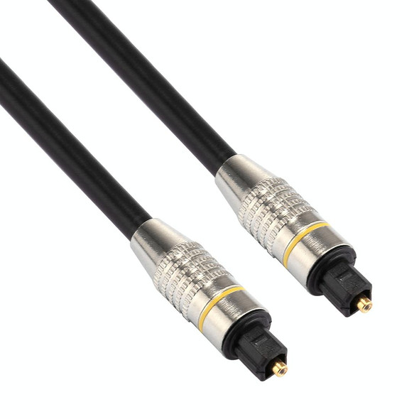 2m OD6.0mm Nickel Plated Metal Head Toslink Male to Male Digital Optical Audio Cable