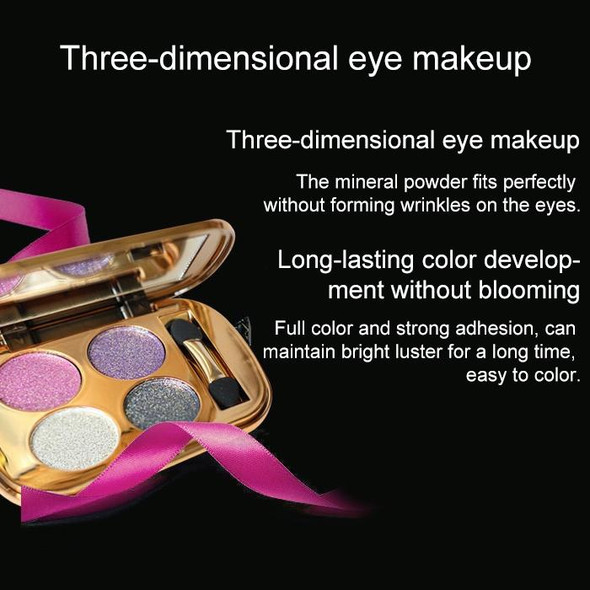 Professional  Eye Makeup Eyeshadow Palette Gold Smoky Cosmetics Makeup Palette Diamond Bright Glitter Eye Shadow(4)