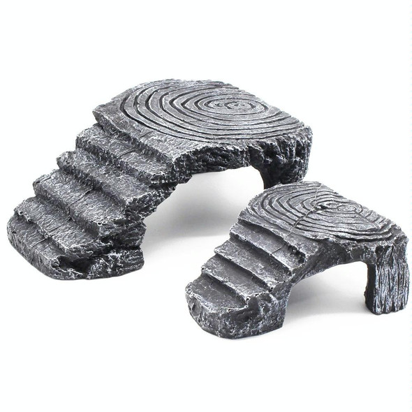 Small Turtle Aquascape Climbing Platform Reptile Hiding Cave Three Legged Turtle Platform