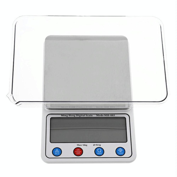 MH-885 6Kg x 0.1g High Accuracy Digital Electronic Portable Kitchen Scale Balance Device with 4.5 inch LCD Screen