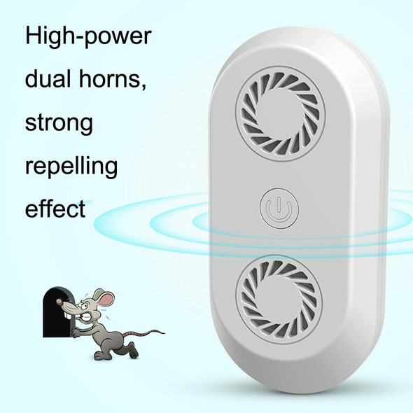 Ultrasonic Mosquito Repellent Multifunctional Electronic Insect Repellent UK Plug(White)