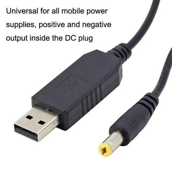 2pcs DC 5V To 12V USB Booster Cable Mobile Power Router Power Cord