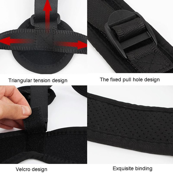 Adjustable Back Posture Corrector Improve Hunchback Belt For Women And Men, Color: With  Shoulder Padded