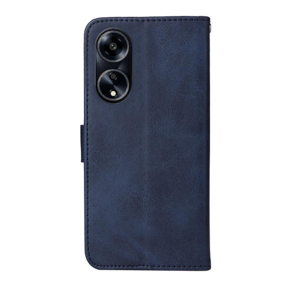 For OPPO A1 5G Classic Calf Texture Flip Leatherette Phone Case(Blue)