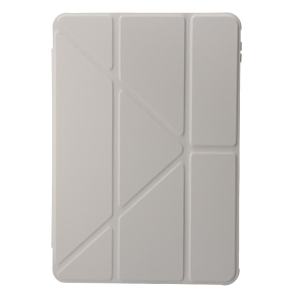 For Xiaomi Pad 6 Pro Clear Acrylic Deformation Leather Tablet Case(Grey)