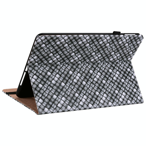 Color Weave Smart Leatherette Tablet Case - iPad 10.2 2019/Air 2019/10.5/10.2 2020/2021(Black)