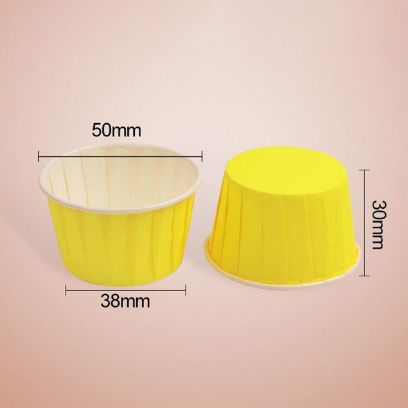 50 / Pack Round Lamination Cake Cup Muffin Cases Chocolate Cupcake Liner Baking Cup, Size: 5 x 3.8  x 3cm (Green)