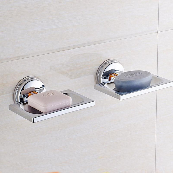 2 PCS ABS Square Drain Bathroom Suction Cup Soap Holder