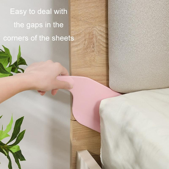 Bed Sheet Organizer Bed Gap Tiling Raising Tool(Pink)