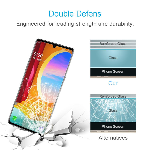 10 PCS 0.26mm 9H 2.5D Tempered Glass Film For LG Velvet 5G