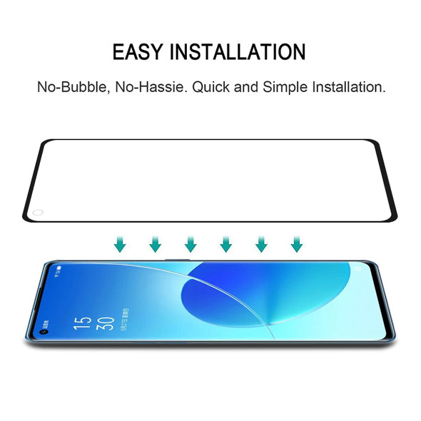 For OPPO Reno6 Pro 5G / Reno6 Pro+ 5G / Reno7 Pro 5G 25 PCS Full Glue Full Screen Tempered Glass Film