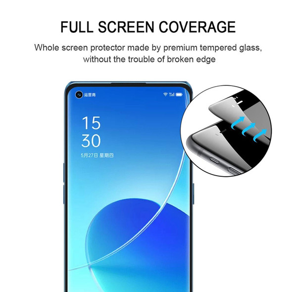 For OPPO Reno6 Pro 5G / Reno6 Pro+ 5G / Reno7 Pro 5G 25 PCS Full Glue Full Screen Tempered Glass Film