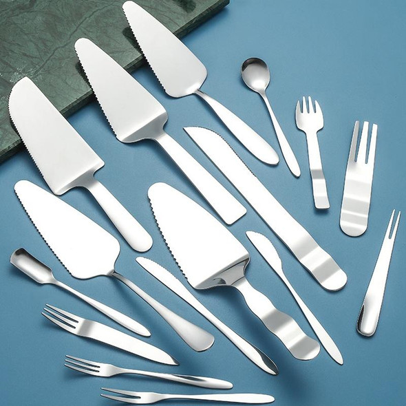 16pcs/set Stainless Steel Cake Knife Fork Set Cake Spoon Moon Cake Knife Fork