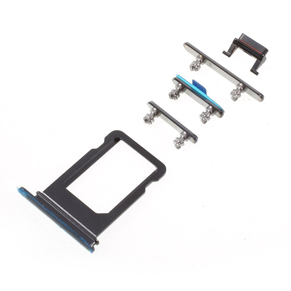 OEM for iPhone X Side Button Set (Mute / Power / Volume Buttons + SIM Card Tray) - Black