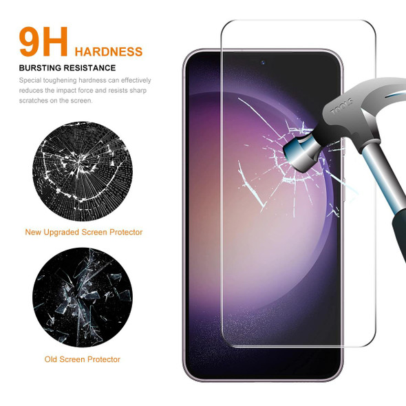 For Samsung Galaxy S23 FE 5G ENKAY 0.26mm 9H 2.5D High Aluminum-silicon Tempered Glass Film